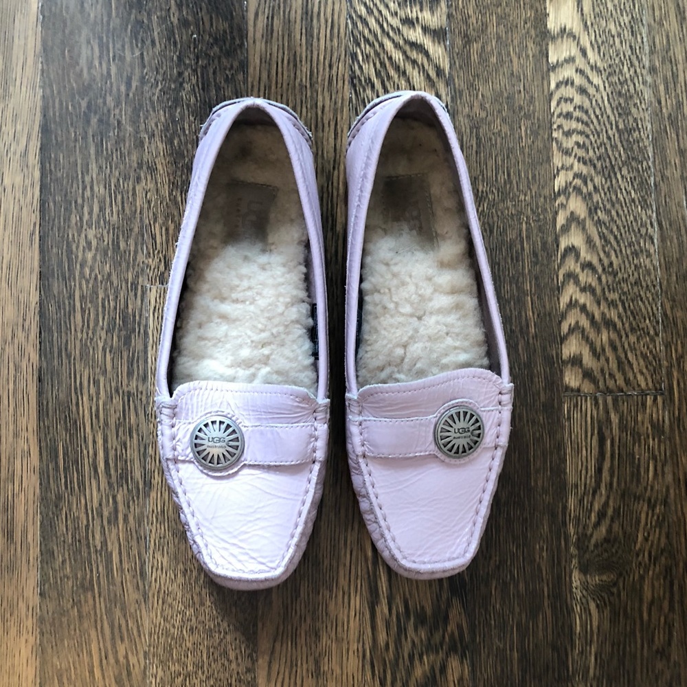 Pink UGG moccasins